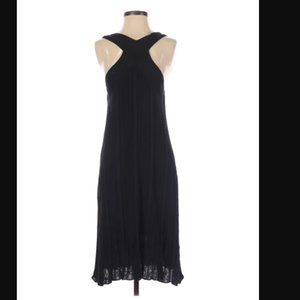 Tibi embroidered / crocheted overlay Midi Dress